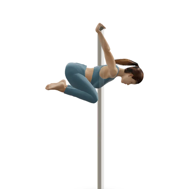 Tuck back lever demonstrated on the 3D figure