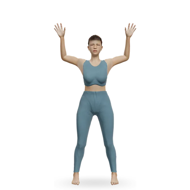 Wall angel demonstrated on the 3D figure