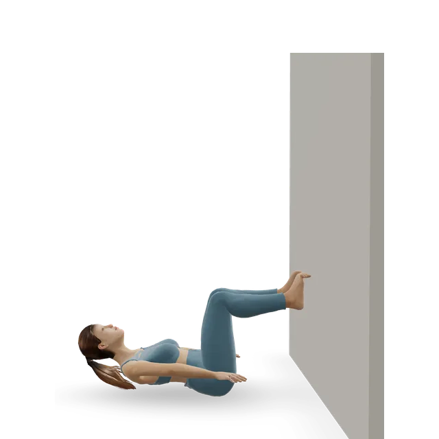 Wall hundred (wall Pilates) demonstrated on the 3D figure